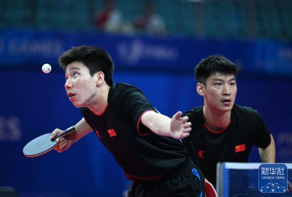 成都大运会 | 徐瑛彬/薛飞获得乒乓球男双冠军 成都大运会 | 徐瑛彬/薛飞获得乒乓球男双冠军