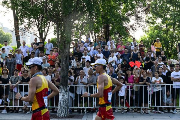 成都大运会|男子20公里竞走团体决赛：中国队夺冠