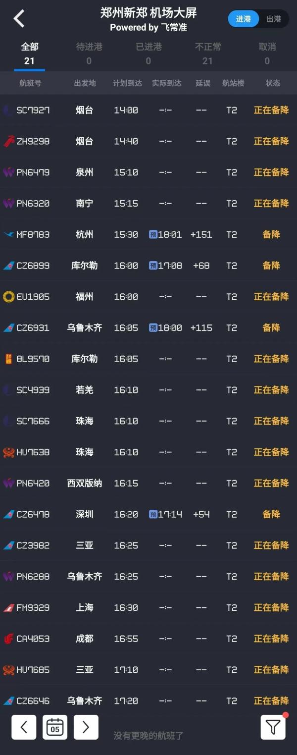 郑州最大降水量73.4毫米！省内多条高速交通管制