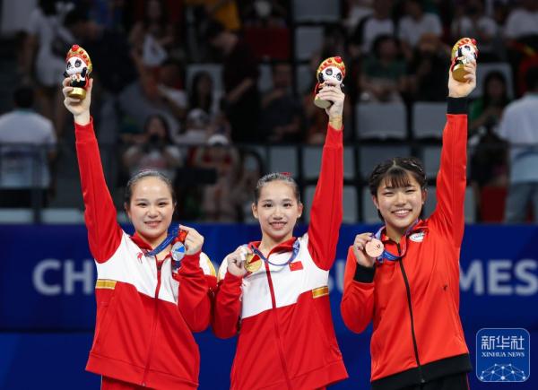 成都大运会 | 中国选手包揽体操女子个人全能冠亚军 成都大运会 | 中国选手包揽体操女子个人全能冠亚军