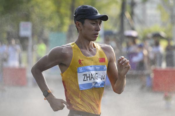 成都大运会|男子20公里竞走团体决赛：中国队夺冠