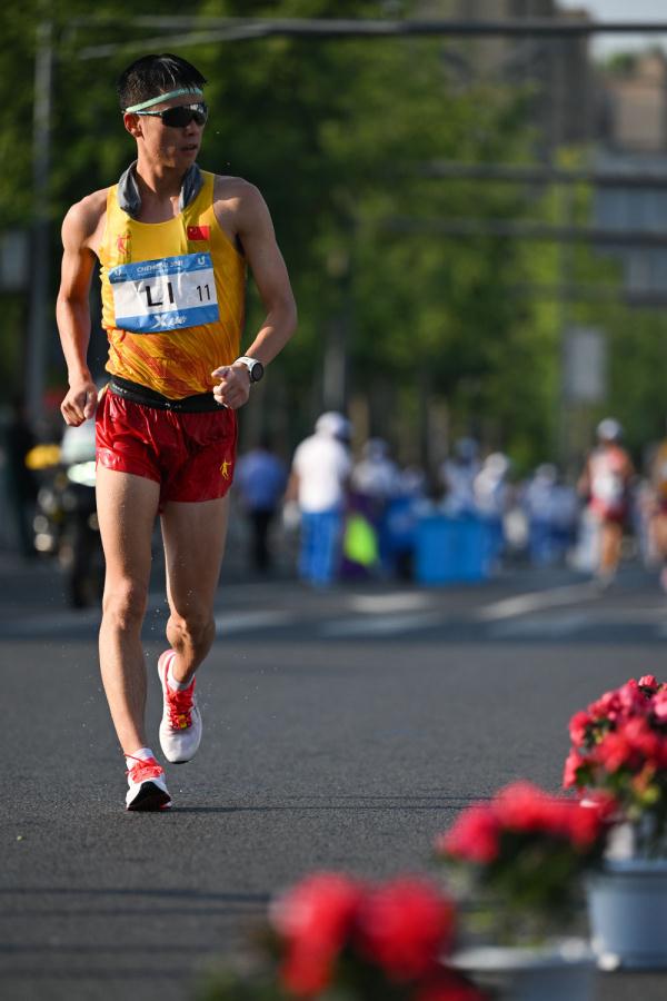 成都大运会|男子20公里竞走团体决赛：中国队夺冠