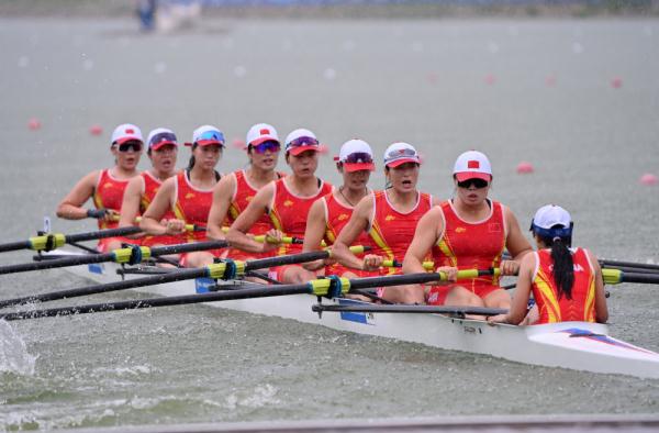成都大运会|赛艇——女子八人单桨有舵手:中国队夺冠 成都大运会|赛艇——女子八人单桨有舵手:中国队夺冠