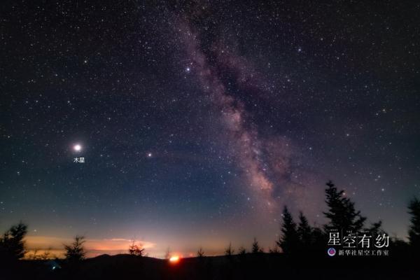 木星伴月8日扮靓天宇