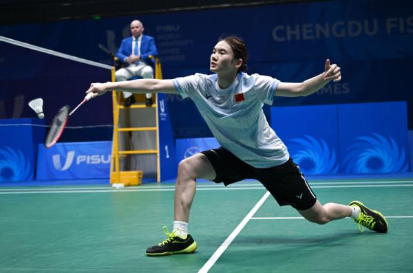 成都大运会丨中国羽毛球队收获4金