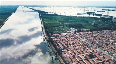 永定河泛区开始退水 子牙新河水位保持稳定