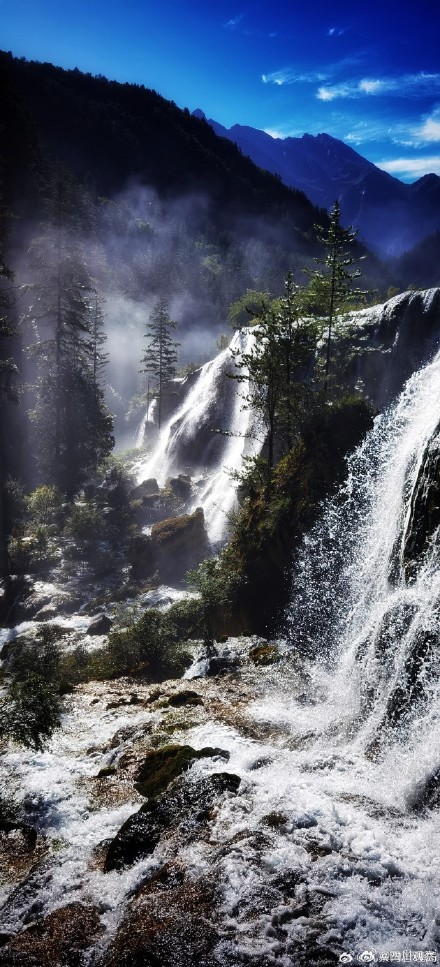 外国游客被九寨沟美到哇声一片