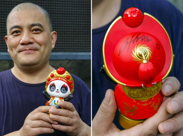 当”蝶后“雨霏遇见熊猫”花花“