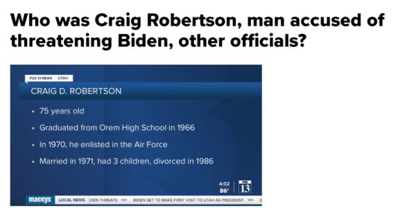 75岁的他涉嫌发帖威胁拜登，被FBI上门枪杀