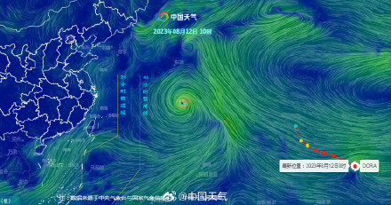 今年第8号台风“多拉”来了 今年第8号台风“多拉”来了