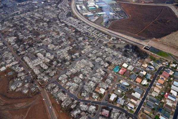 美国夏威夷山火已致80人死亡！火灾前后对比图触目惊心