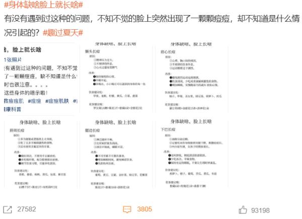 "身体缺啥脸上就长啥"真准吗?苦苦战"痘"的小伙伴快来看 → "身体缺啥脸上就长啥"真准吗?苦苦战"痘"的小伙伴快来看 →