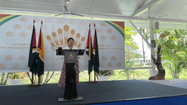 中国第18期援圭亚那医疗队为圭福利院儿童体检