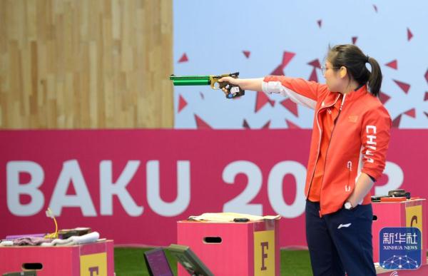 射击世锦赛：姜冉馨获女子10米气手枪冠军
