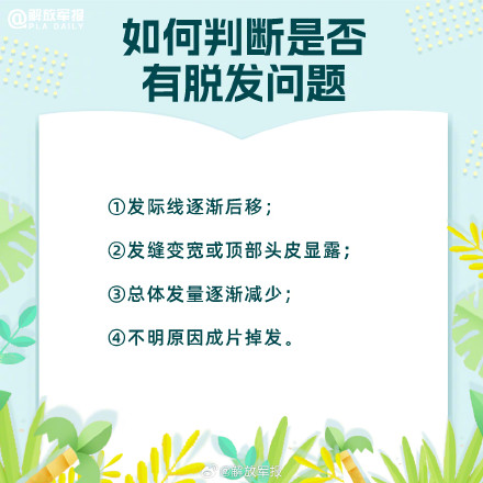 远离脱发困扰！军医教你如何拯救发际线