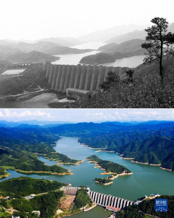 新老照片感受淠史杭灌区发展之变 新老照片感受淠史杭灌区发展之变