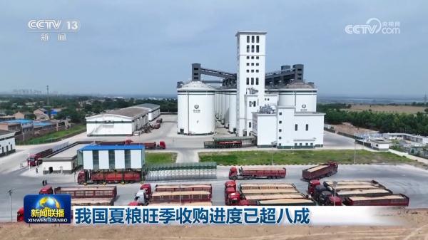 我国夏粮旺季收购进度已超八成