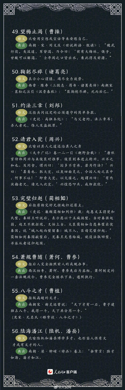 70个和历史人物相关的成语