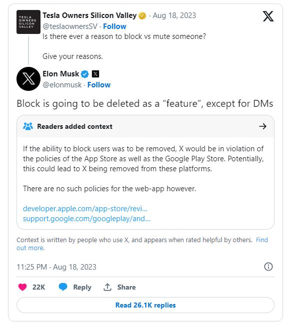 马斯克又要任性了？X或移除“拉黑”功能 被屏蔽也能发私信