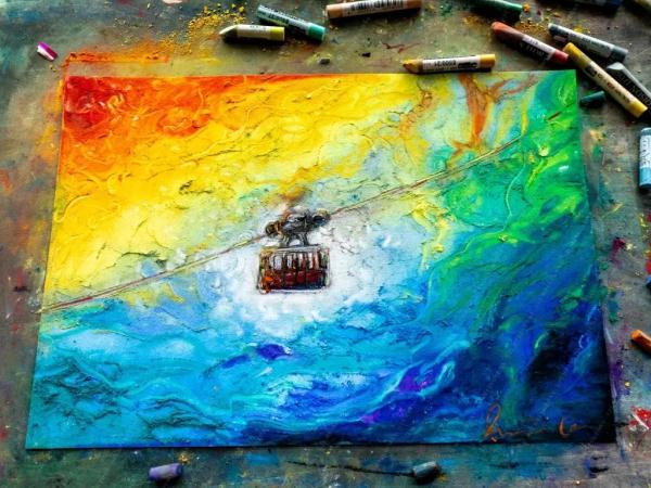 美若梦境 重庆90后小伙耗时半年绘出“深海版重庆” 美若梦境 重庆90后小伙耗时半年绘出“深海版重庆”