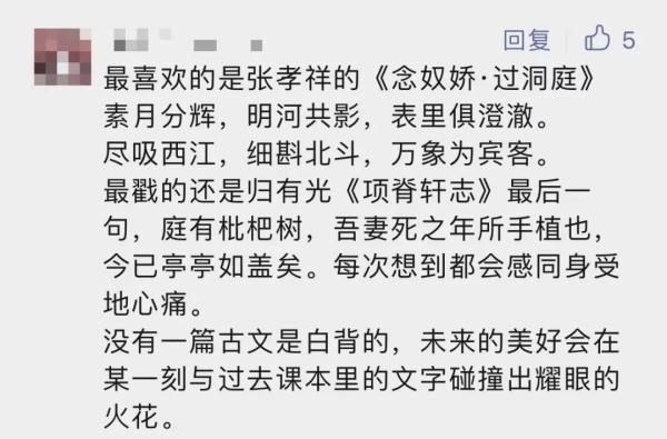 “请熟读并背诵全文”