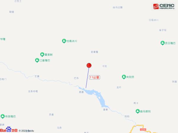 西藏林芝市波密县发生4.3级地震