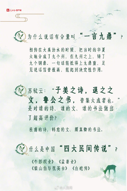 25条文化知识，你能答对几条？