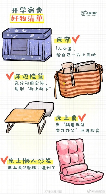一人一个宿舍必备好物 一人一个宿舍必备好物