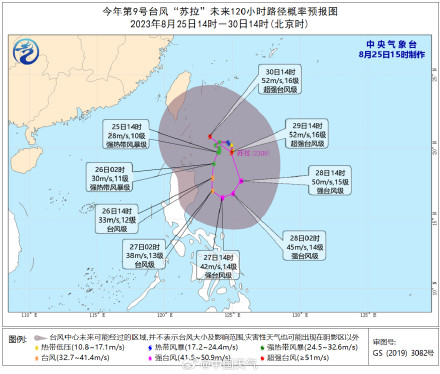 台风苏拉或影响我国