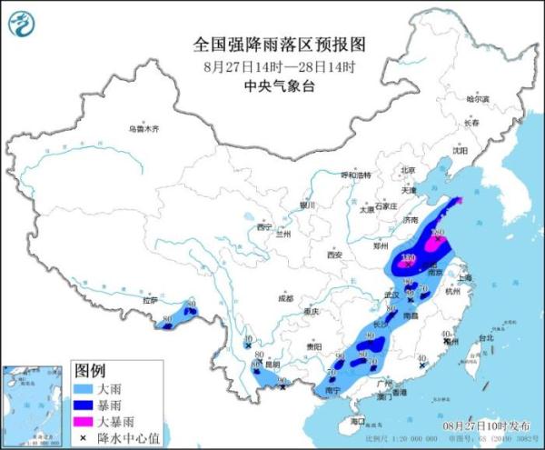 暴雨黄色预警：河南山东等十省份部分地区有大到暴雨