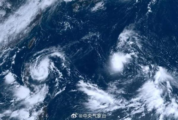 今年第11号台风“海葵”生成，西北太平洋上“三台共舞”