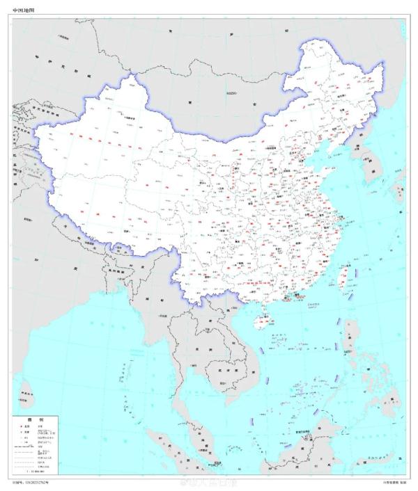 最新版标准地图发布中国一点都不能错