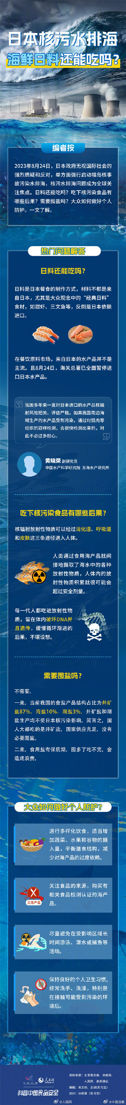 核污染水排海 个人如何防护？