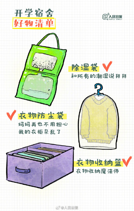 转发收藏！一人一个大学宿舍必备好物