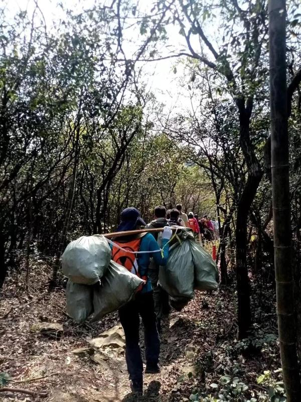 一群上海爷叔“赔钱”在山里捡垃圾，还乐在其中→