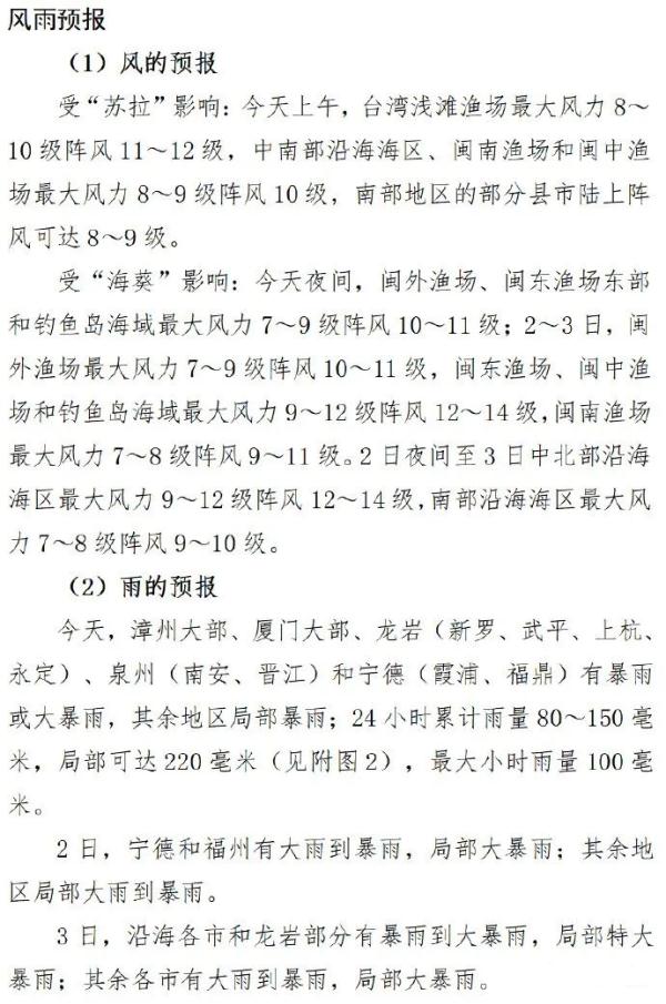 福建台风Ⅱ级、暴雨Ⅲ级预警！部分列车、公交停运
