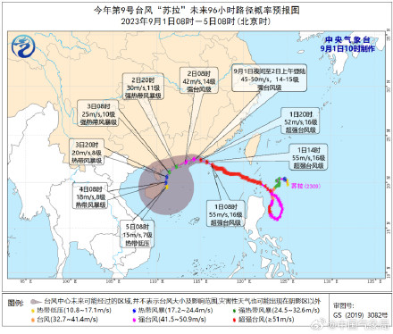 台风红色预警持续！第9号台风苏拉逐渐靠近！台风苏拉或登陆华南沿海