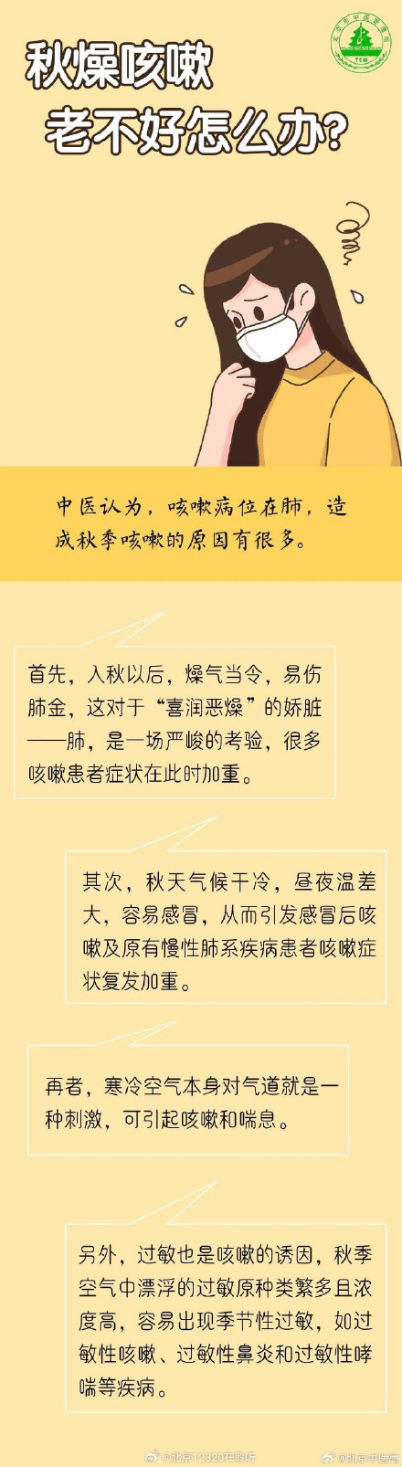 秋燥久咳不止,中医有办法 秋燥久咳不止,中医有办法