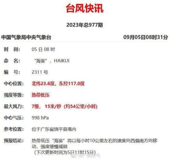 “海葵”再次登陆！明起广州将有暴雨到大暴雨