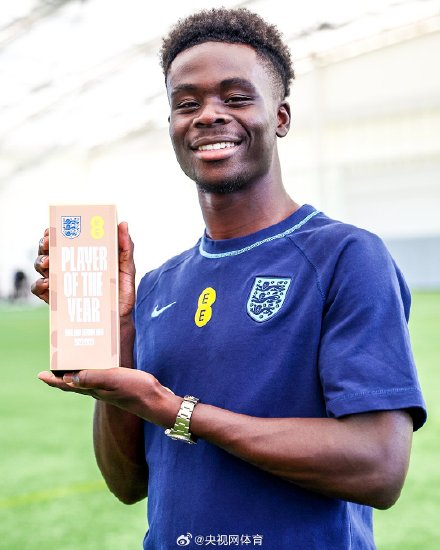 萨卡当选英格兰年度最佳