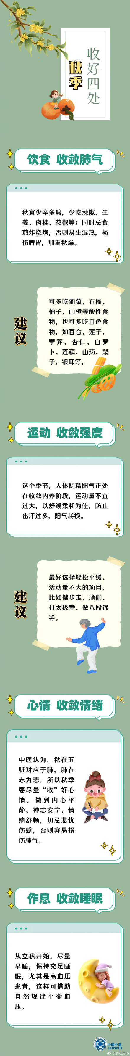 秋季养生，这个“四五六”锦囊请收好→