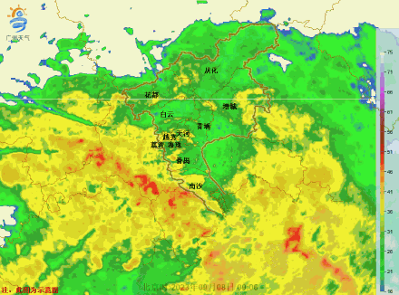 广州暴雨达特别严重影响级别