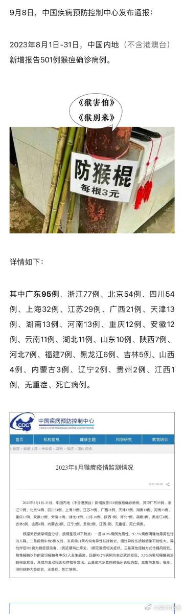 深圳8月新增62例猴痘确诊病例