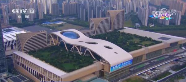 空中看亚运之城 杭州奥体中心场馆群准备好了