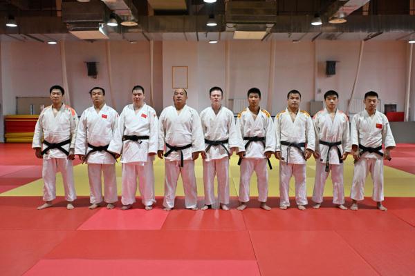 中国盲人柔道队备战杭州亚残运会 中国盲人柔道队备战杭州亚残运会