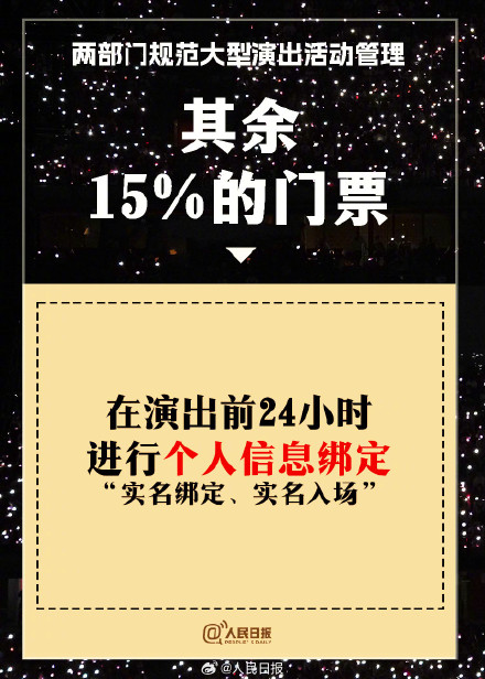 9图看懂大型演出最新购票规定 9图看懂大型演出最新购票规定
