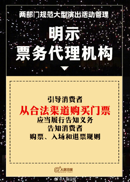 9图看懂大型演出最新购票规定 9图看懂大型演出最新购票规定