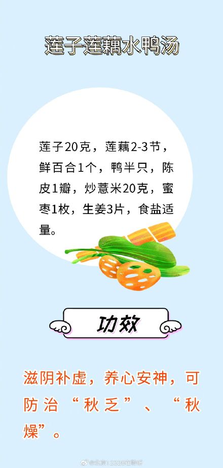 初秋、中秋、晚秋调补食疗,值得收藏 初秋、中秋、晚秋调补食疗,值得收藏