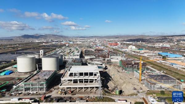 建设中的蒙古国乌兰巴托中央污水处理厂 建设中的蒙古国乌兰巴托中央污水处理厂