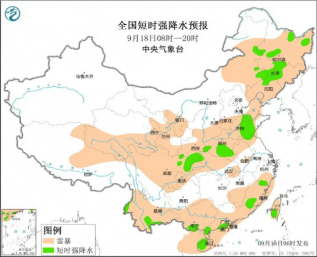 双预警齐发！东北有强飑线对流 江汉黄淮有大暴雨